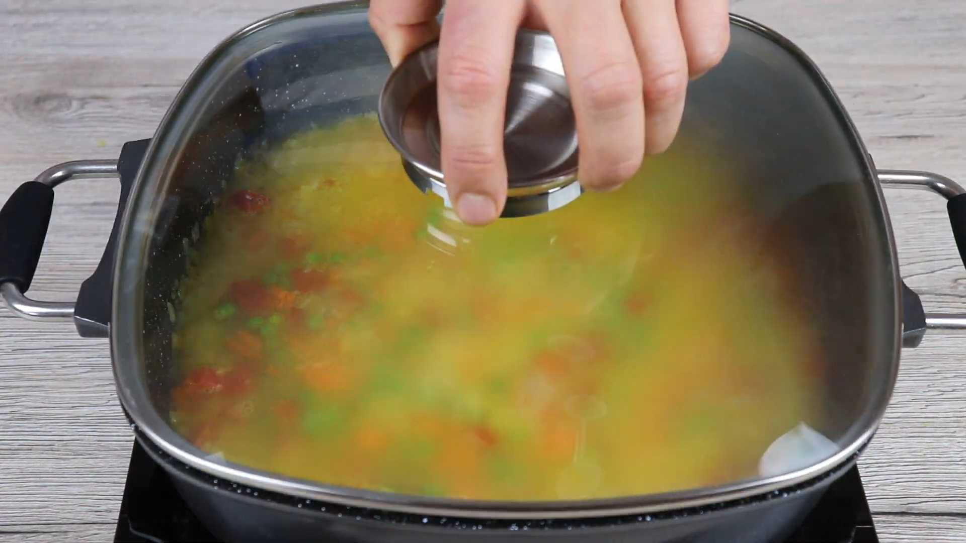 Рис с креветками и овощами-Шаг 11