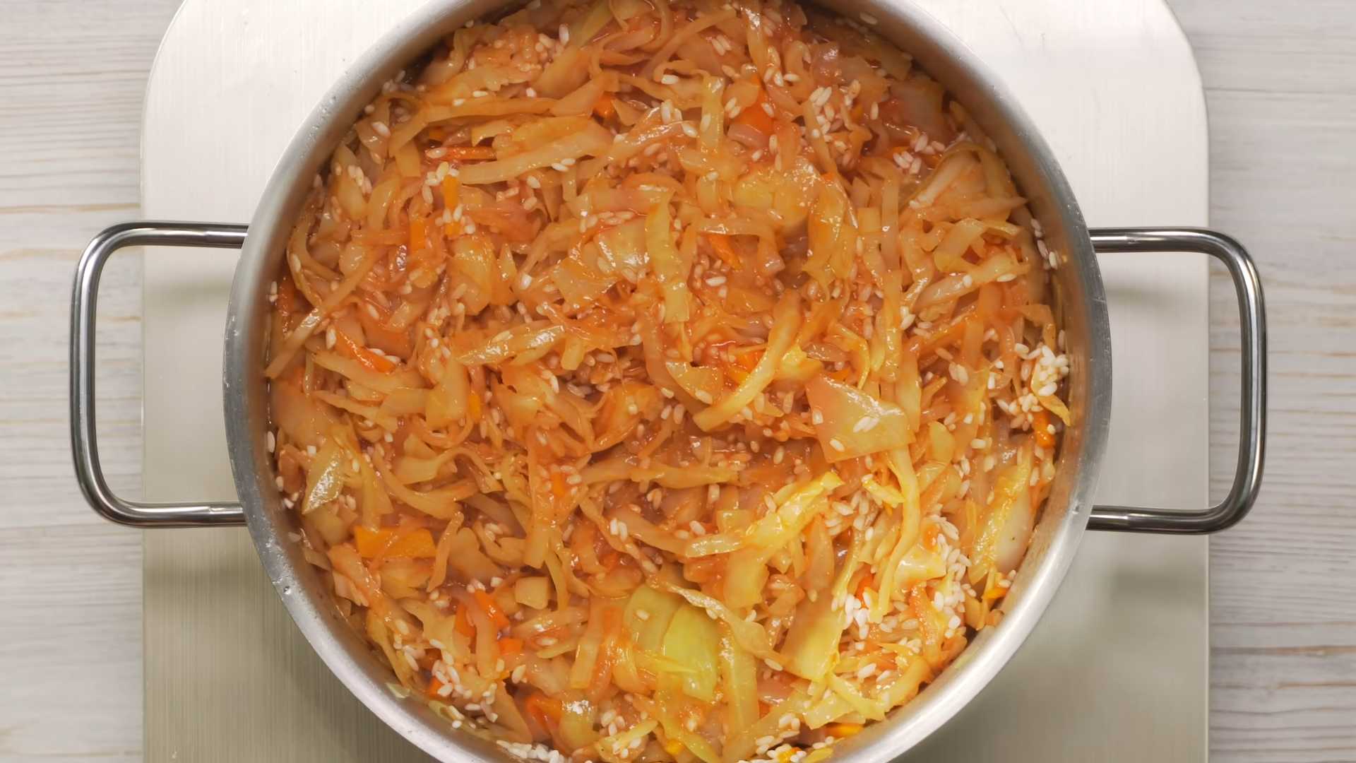 Рис с капустой Лаханоризо-Шаг 11