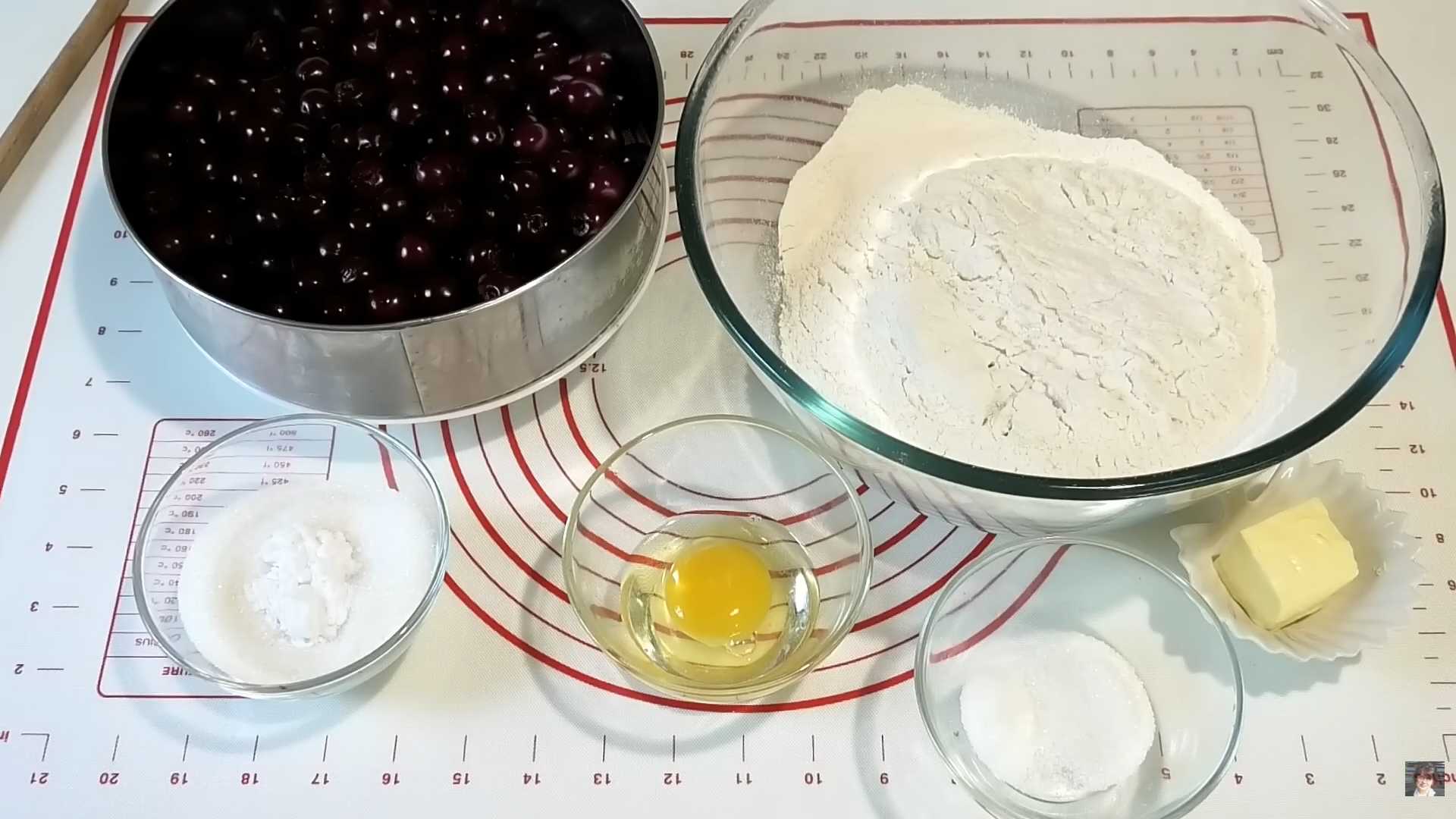 Заварное тесто для вареников с вишней-Шаг 1