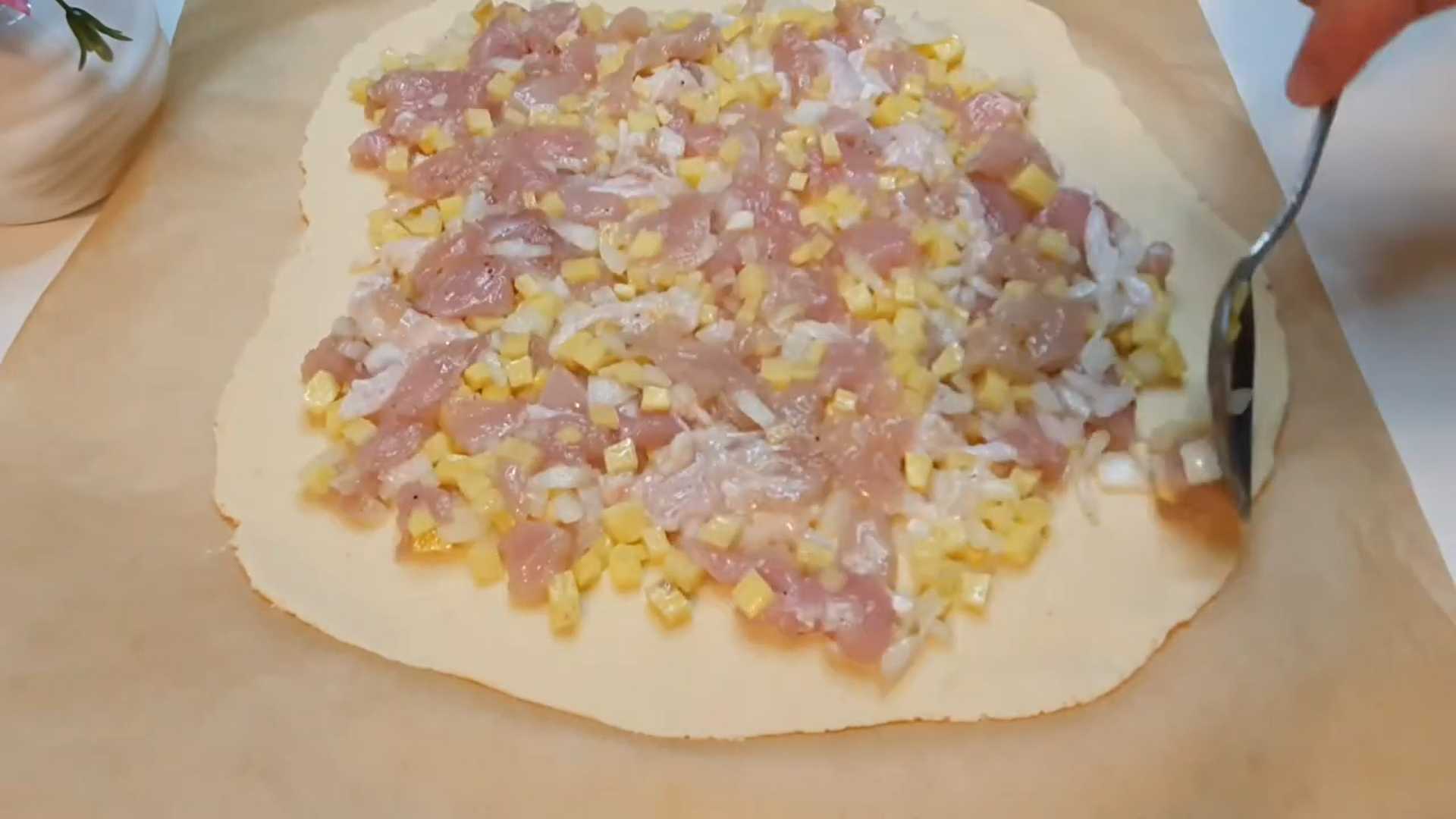 Пирог без глютена с курицей и картофелем — Шаг 8