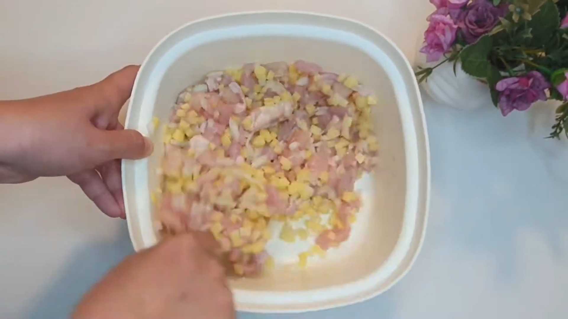 Пирог без глютена с курицей и картофелем — Шаг 3