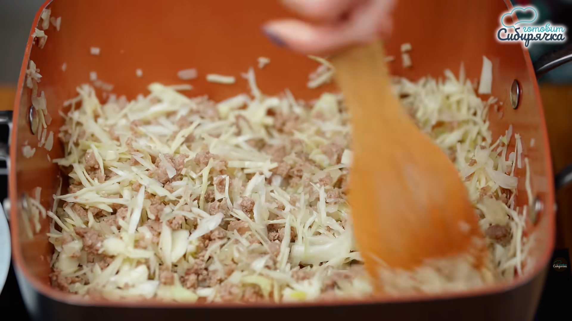 Вареники с капустой и фаршем-Шаг 9