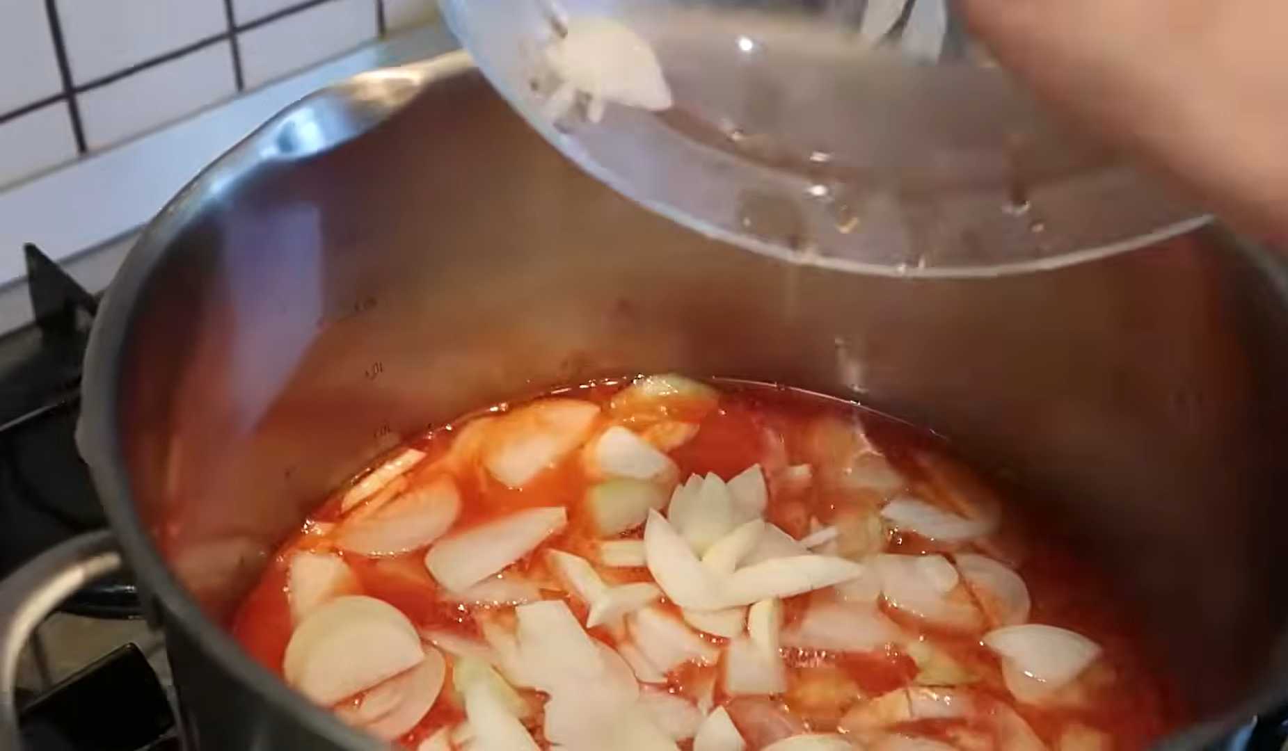 Лечо с луком на зиму-Шаг 6