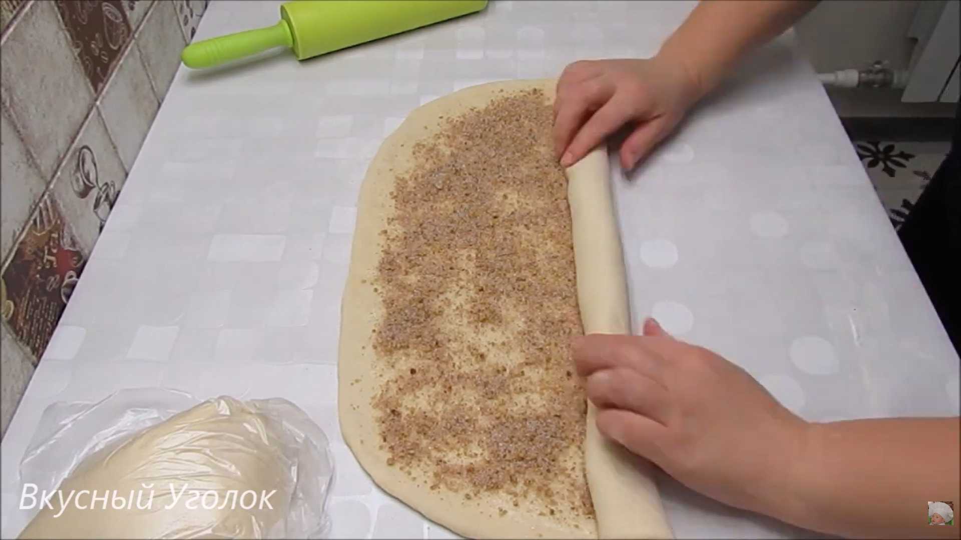 Постные булочки с корицей и сахаром-Шаг 6