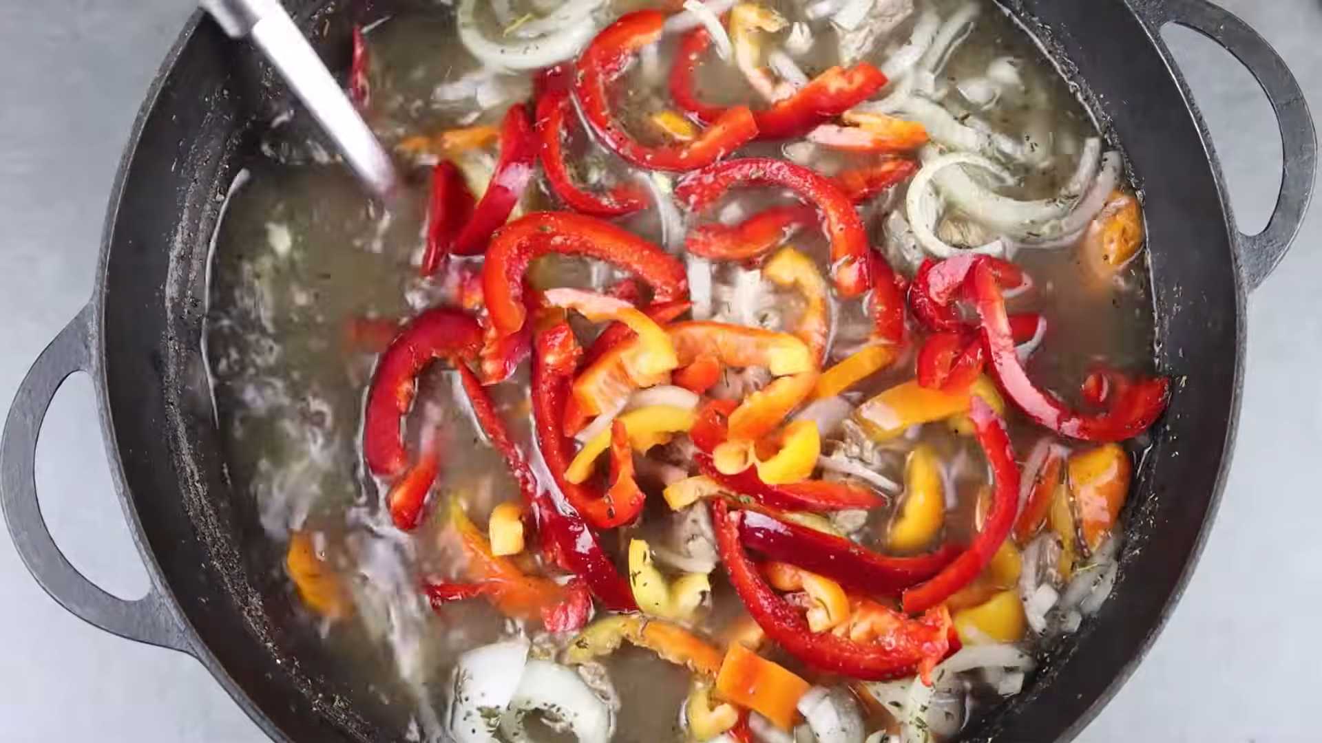 Шурпа из говядины в казане-Шаг 12