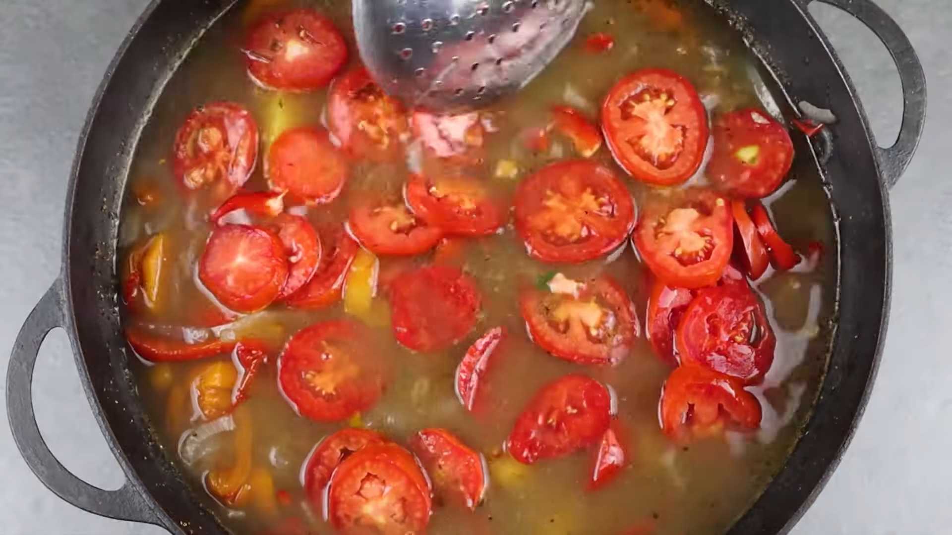 Шурпа из говядины в казане-Шаг 14