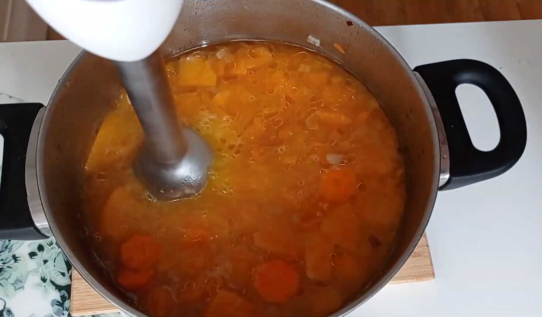 Тыквенный суп с морковью-Шаг 6