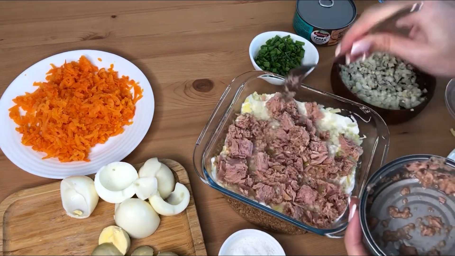 ПП-салат «Мимоза» с тунцом-Шаг 2