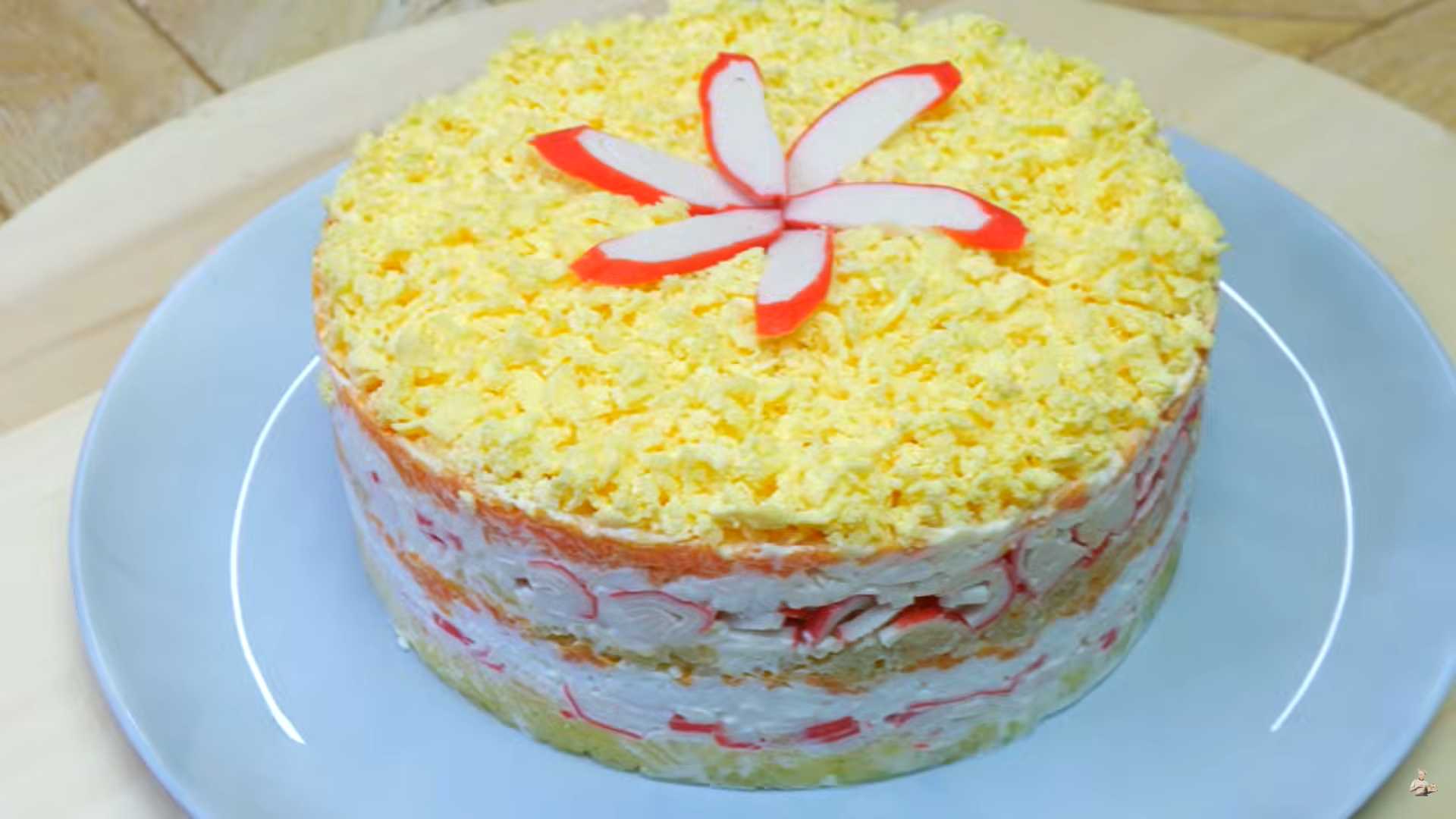 Салат «Мимоза» с крабовыми палочками-Шаг 6