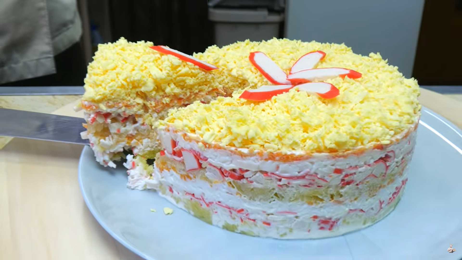 Салат «Мимоза» с крабовыми палочками-Шаг 7