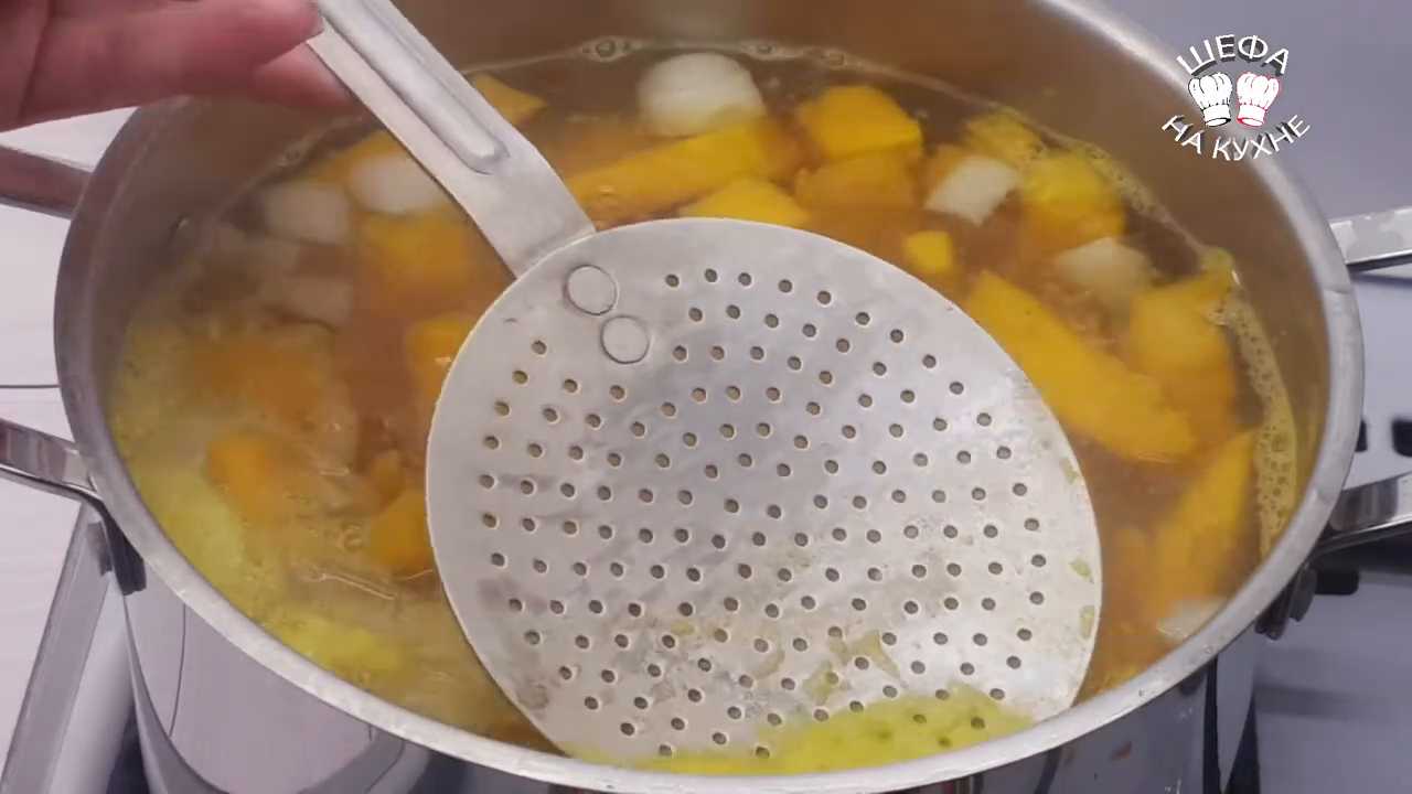 Тыквенный суп с индейкой-Шаг 11
