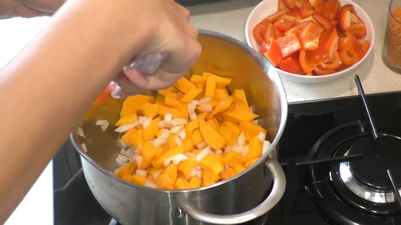 Тыквенный суп с болгарским перцем-Шаг 3