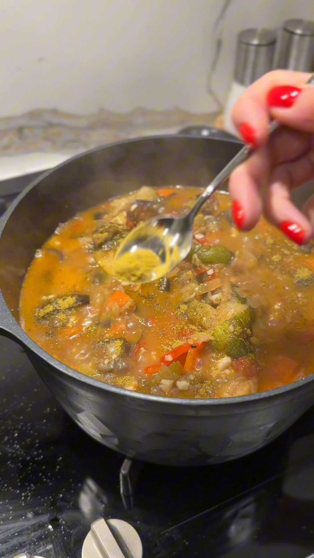 Овощное рагу с баклажанами и кабачками-Шаг 7