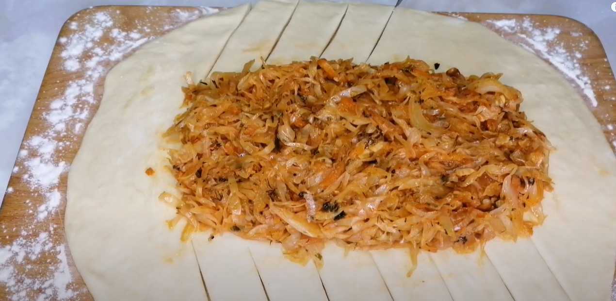 Кулебяка с капустой-Шаг 11