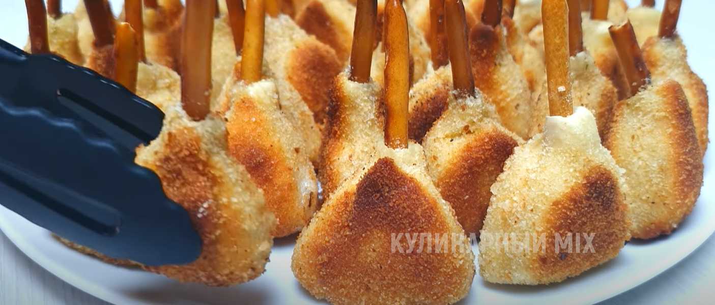 Треугольнички с курицей на хрустящей соломке-Шаг 12