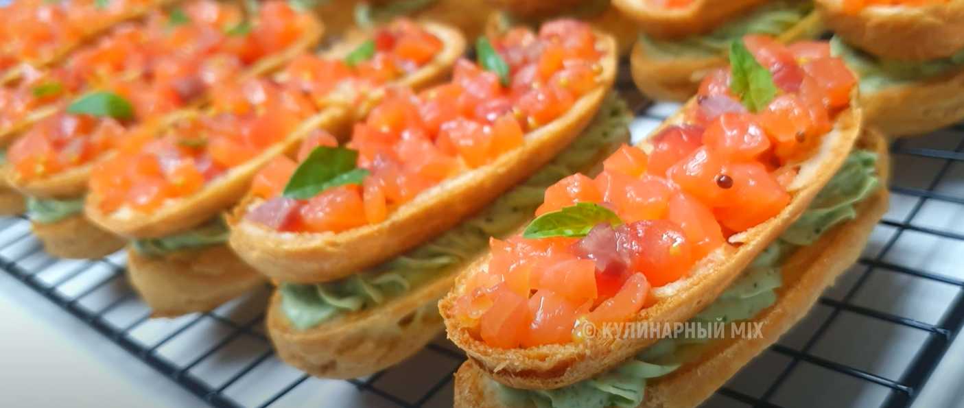 Эклеры с красной рыбой-Шаг 13
