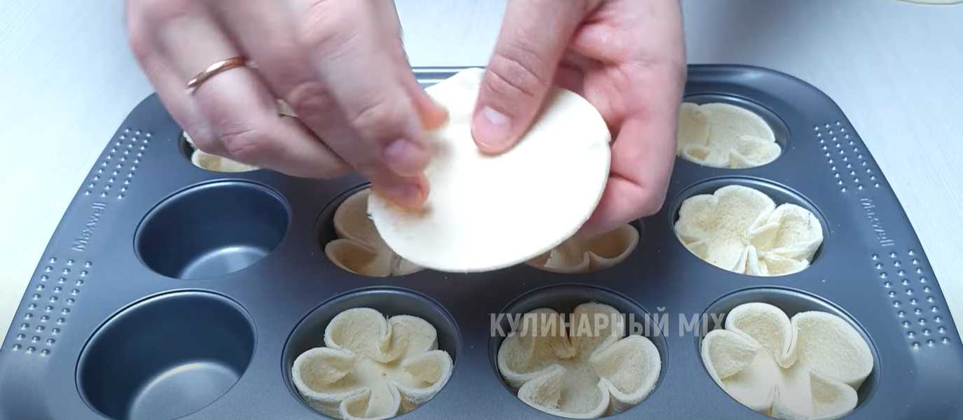 Корзиночки с грибами и сыром-Шаг 5