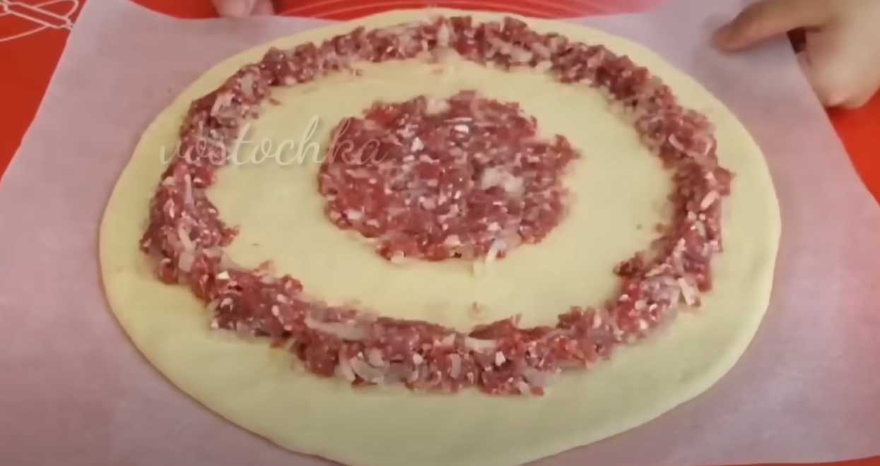 Мясной пирог Солнышко-Шаг 8
