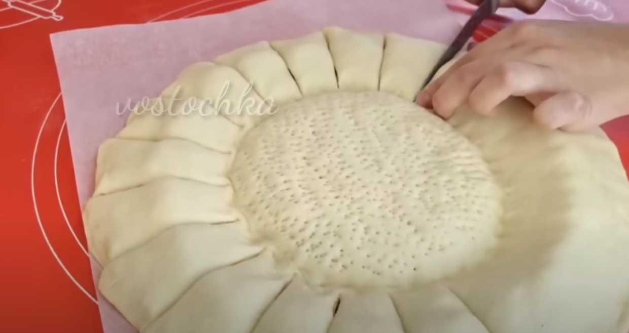 Мясной пирог Солнышко-Шаг 11