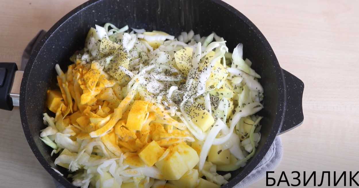 Заливной пирог с картошкой и капустой-Шаг 6