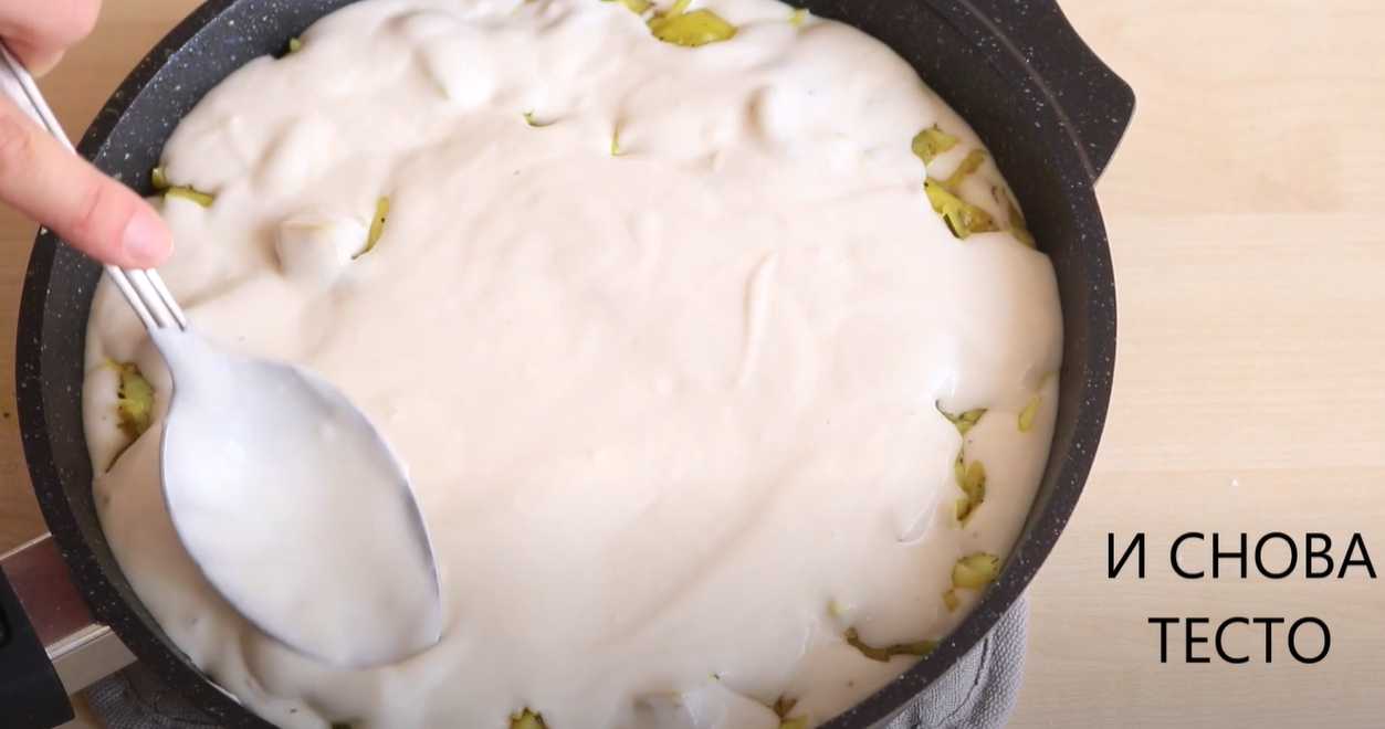 Заливной пирог с картошкой и капустой-Шаг 11
