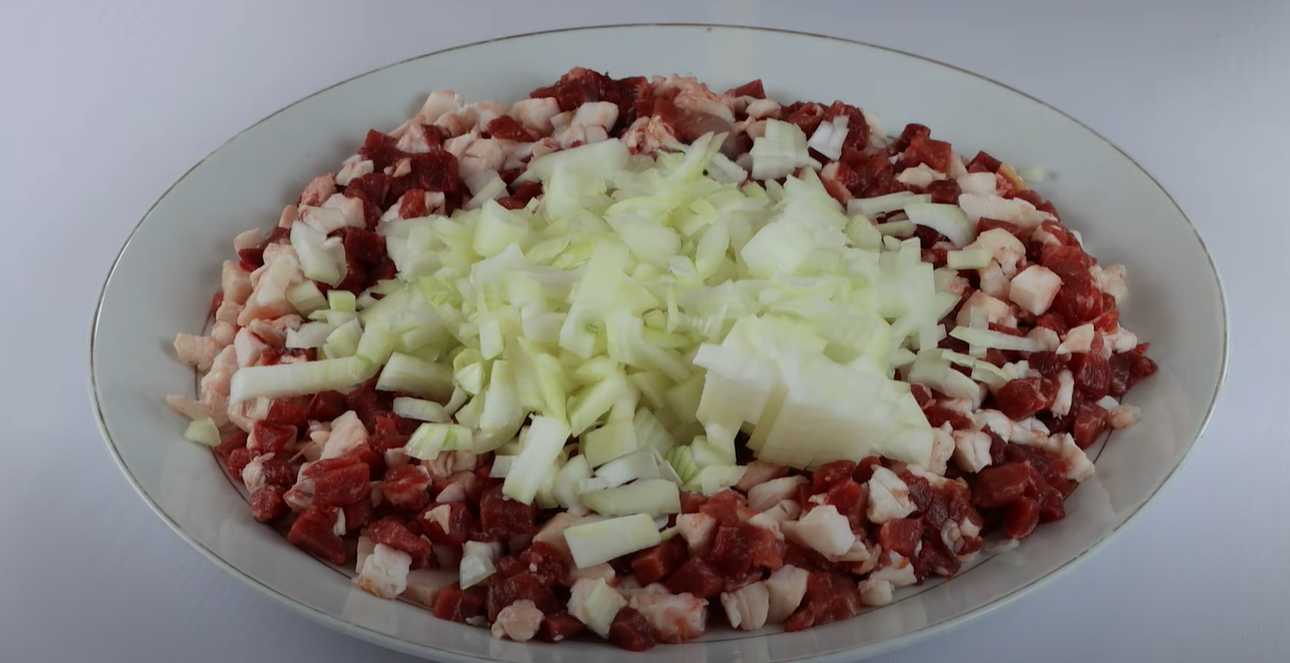 Татарский пирог с мясом и картофелем Зур Бэлиш-Шаг 2