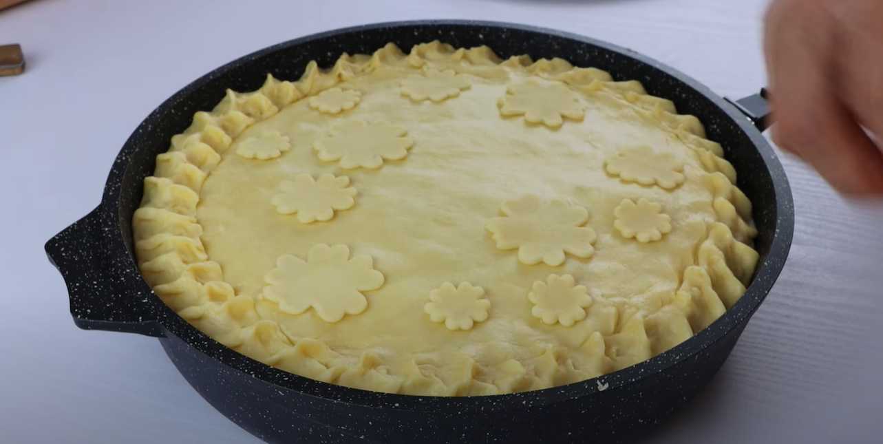 Татарский пирог с мясом и картофелем Зур Бэлиш-Шаг 12