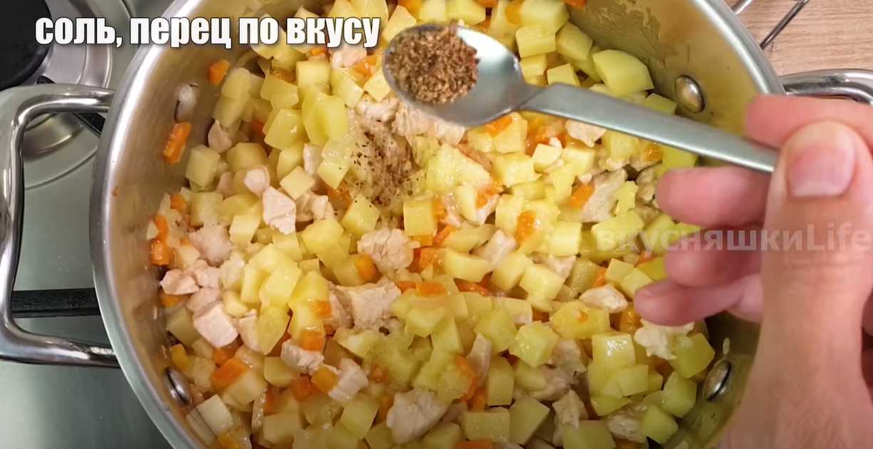 Классический суп с яйцом-Шаг 6