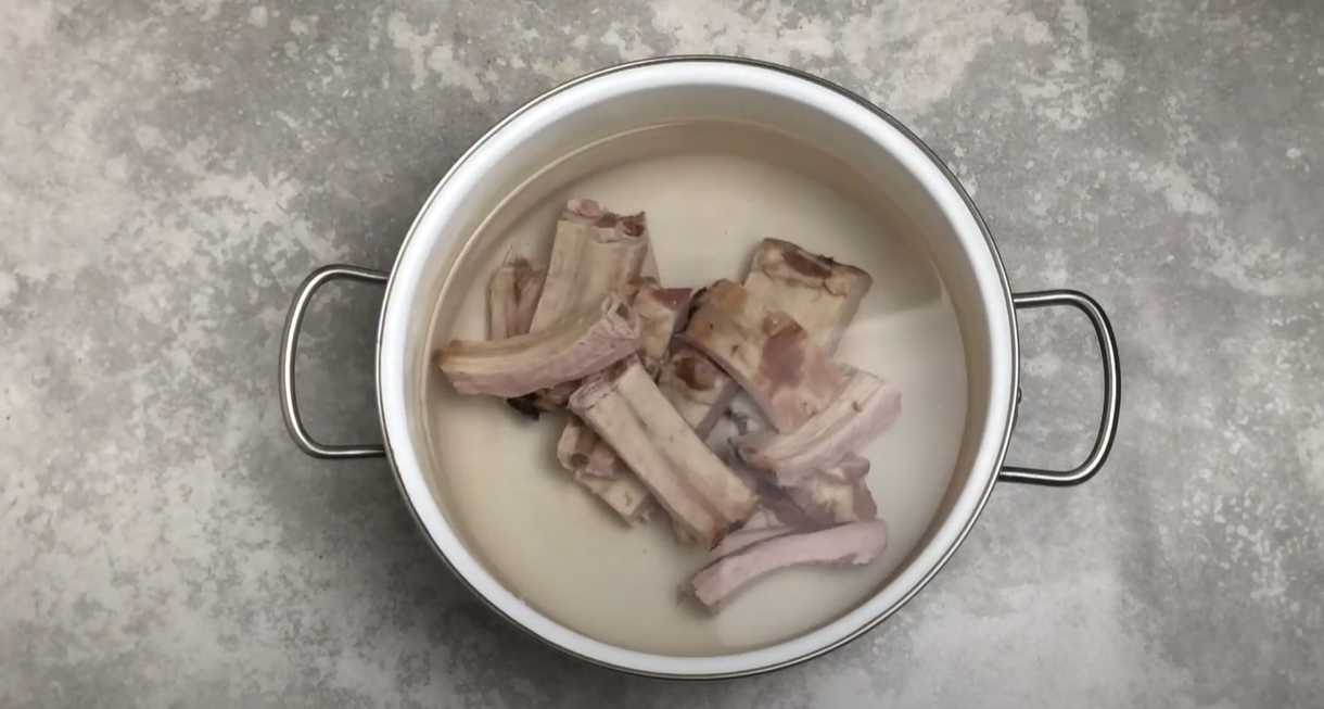Классический гороховый суп с копчеными ребрышками-Шаг 4