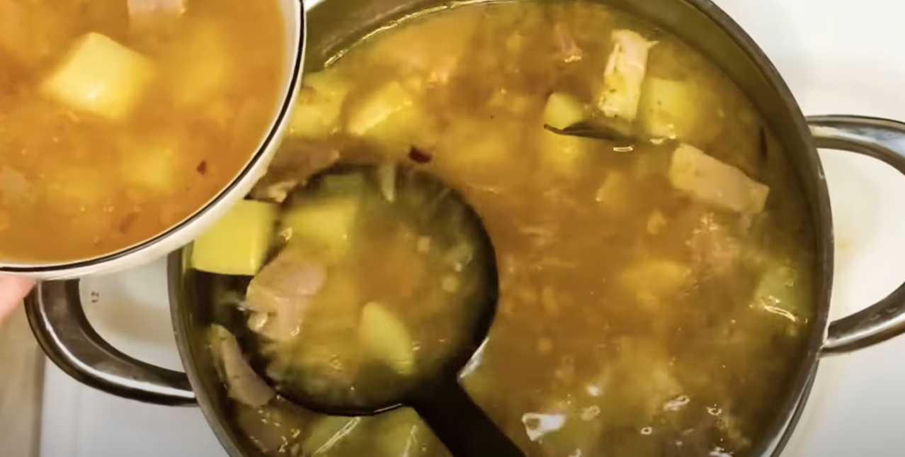 Классический суп с мясом свинины-Шаг 11