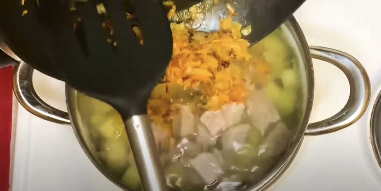 Классический суп с мясом свинины-Шаг 9