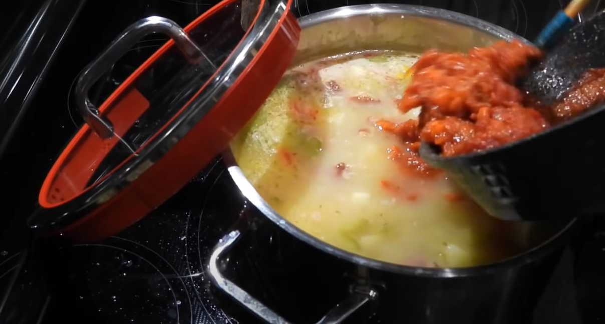 Классический фасолевый суп с мясом-Шаг 10