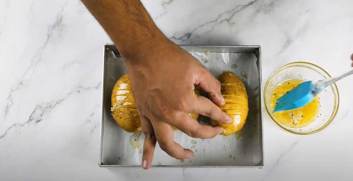 Запеченный картофель Хассельбак-Шаг 5