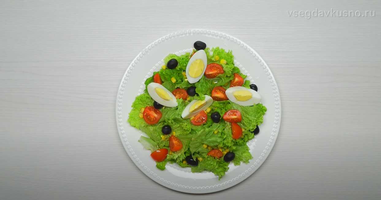 Нисуаз классический салат с тунцом и кукурузой-Шаг 6