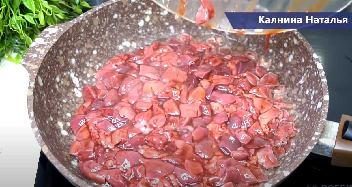 Классический салат из куриной печени-Шаг 4