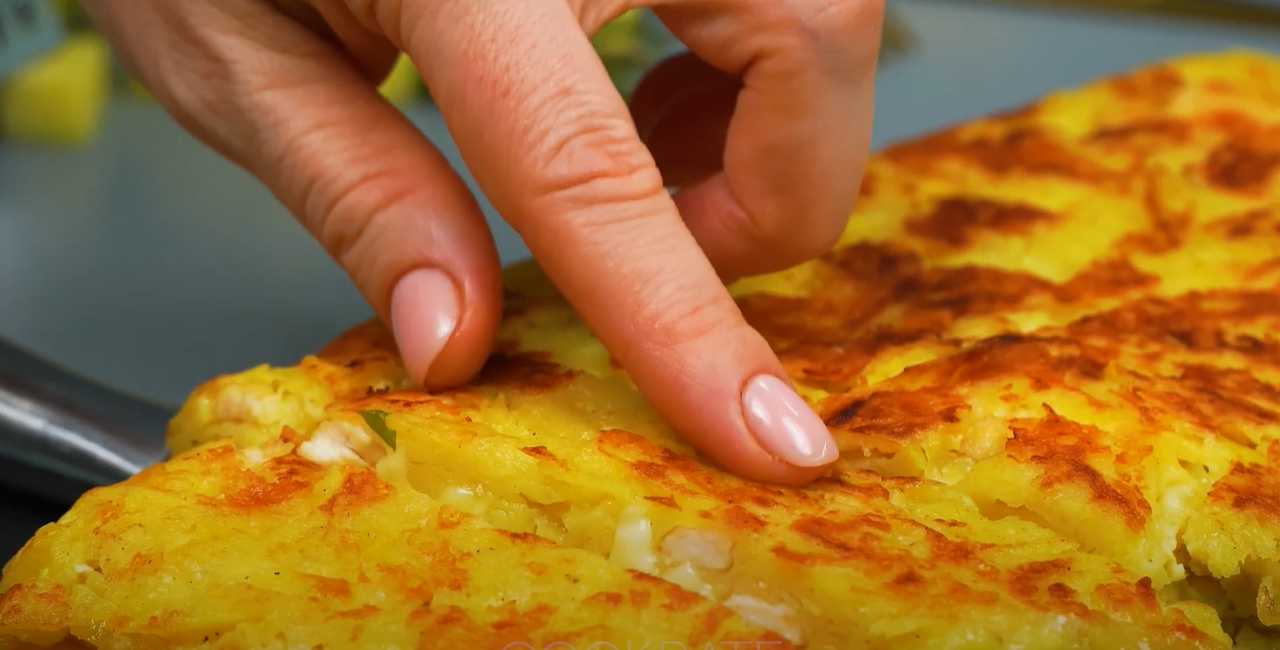 Картофельная запеканка с курицей в сковороде-Шаг 14