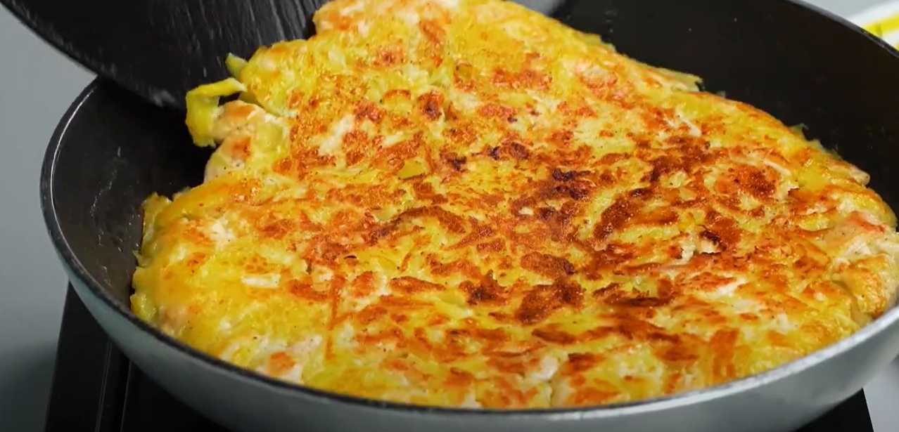 Картофельная запеканка с курицей в сковороде-Шаг 5