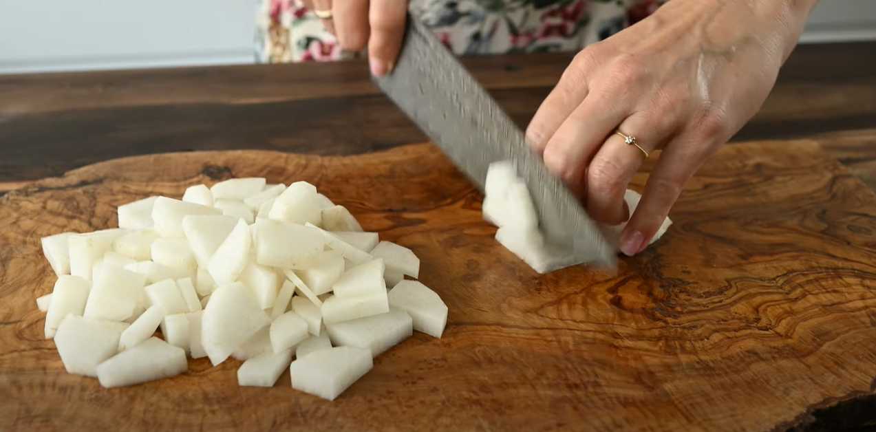 Суп-пюре из редьки дайкон-Шаг 3