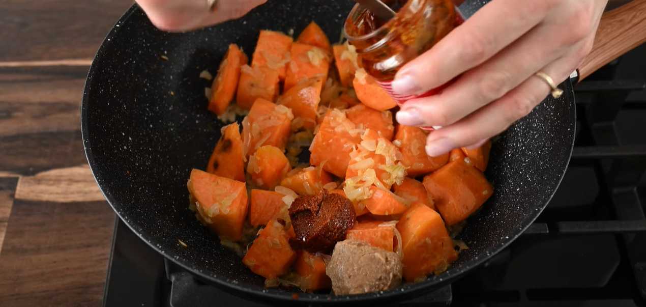 Сладкий картофель в кокосовом молоке-Шаг 5