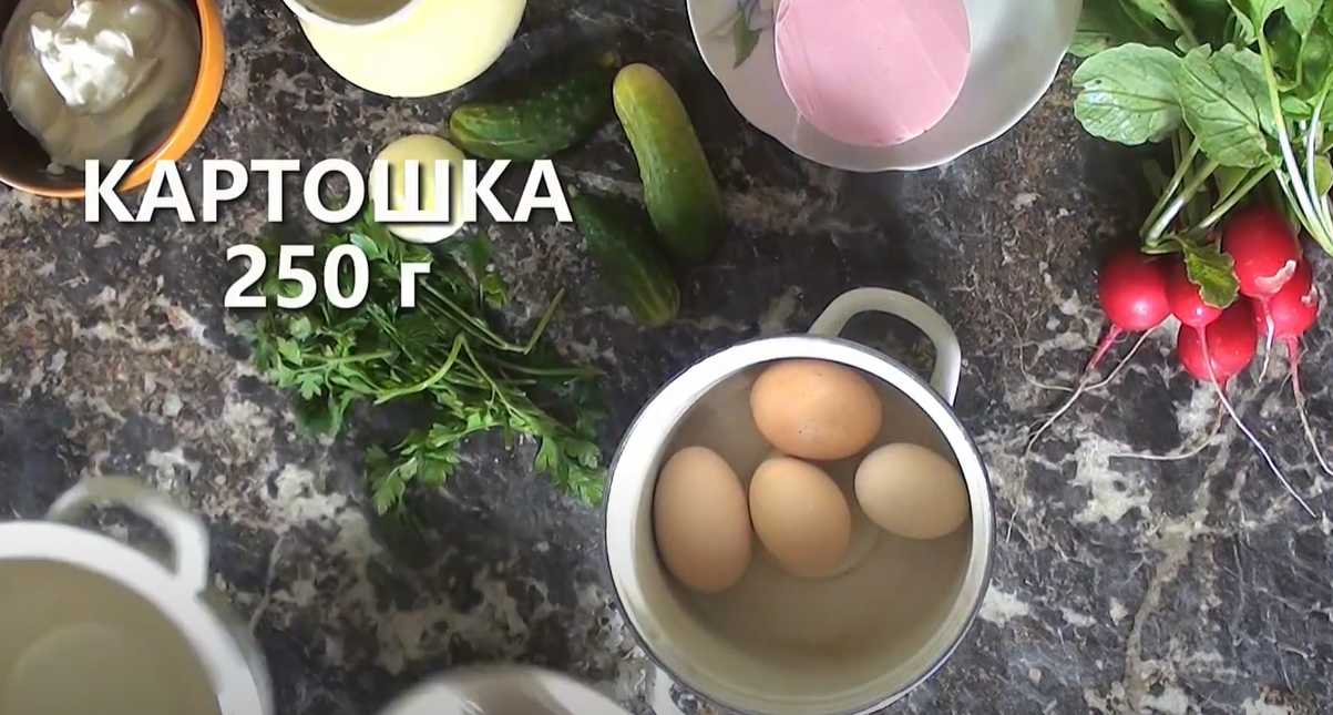 Окрошка на белом квасе-Шаг 1