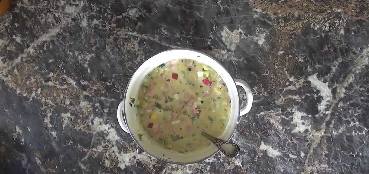 Окрошка на белом квасе-Шаг 9