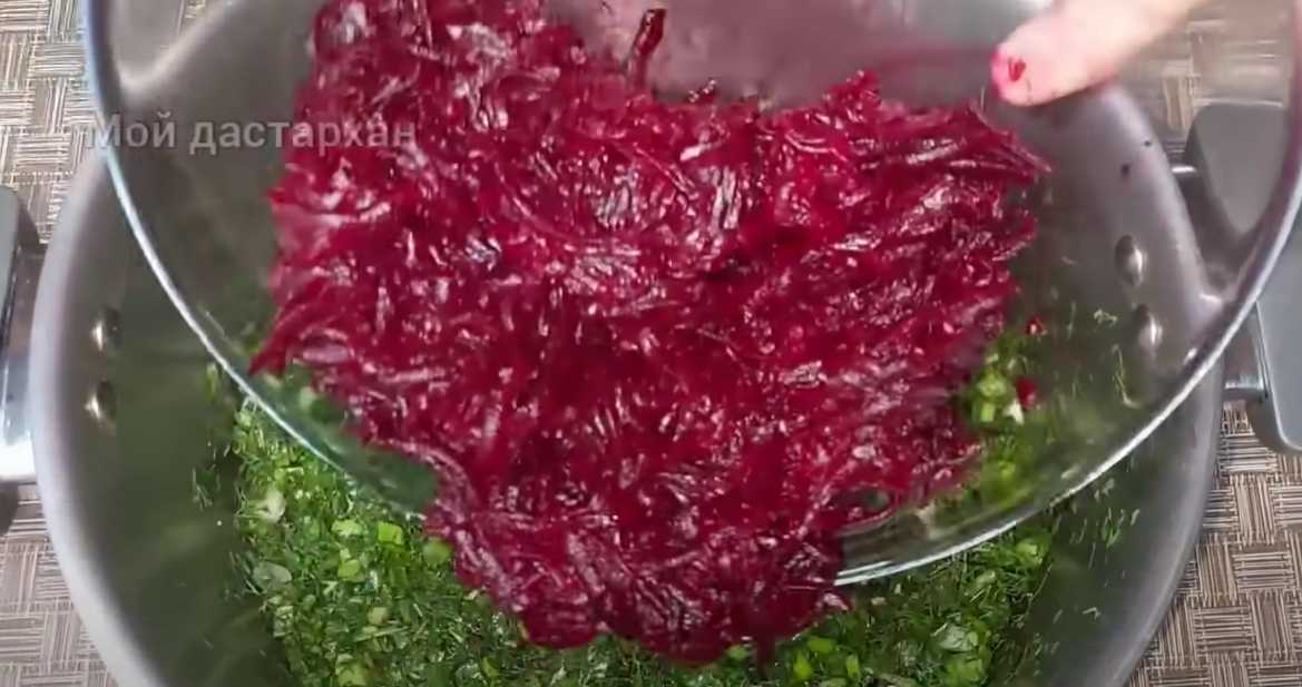 Холодный борщ с вареной свеклой-Шаг 5