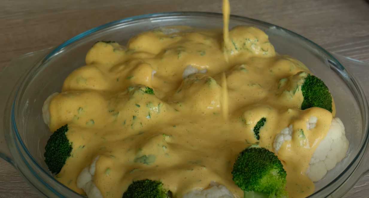 Брокколи и цветная капуста, запеченные с тофу-Шаг 8