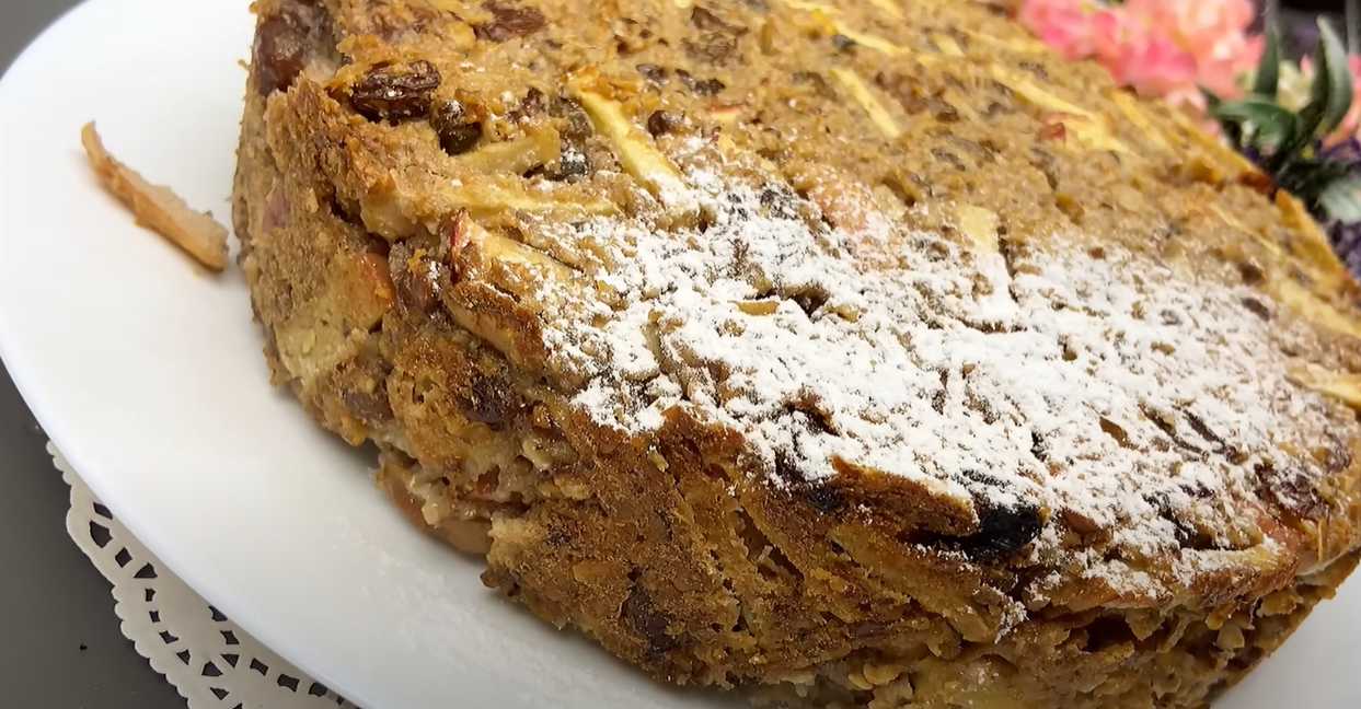 Яблочный пирог без муки и сахара-Шаг 10