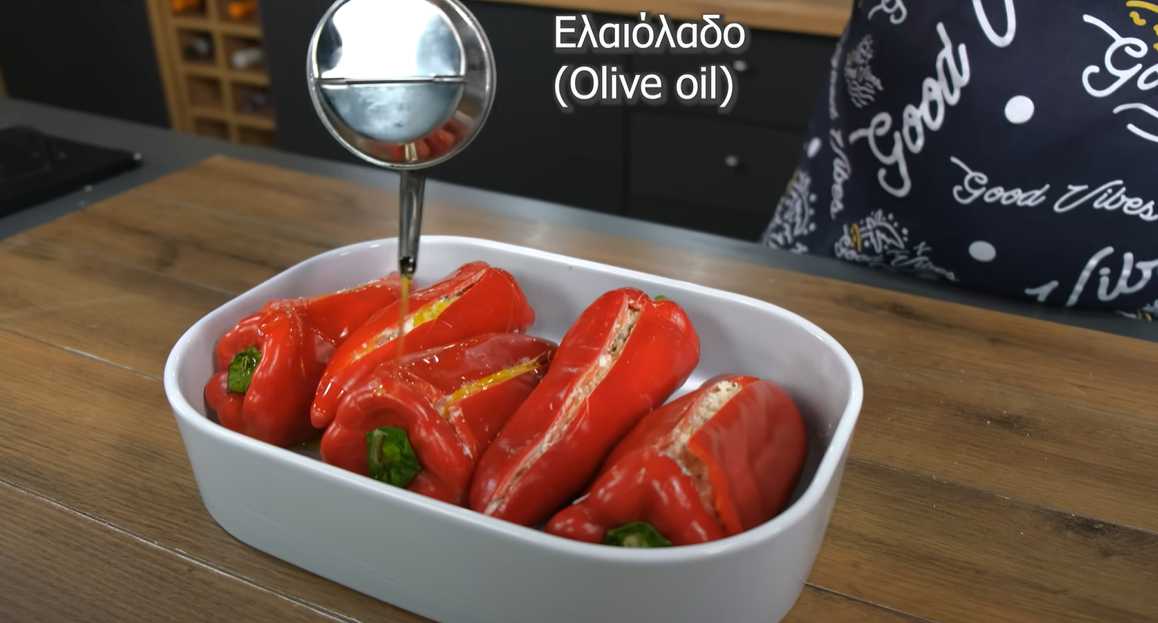 Фаршированные красные перцы с сыром фета-Шаг 11