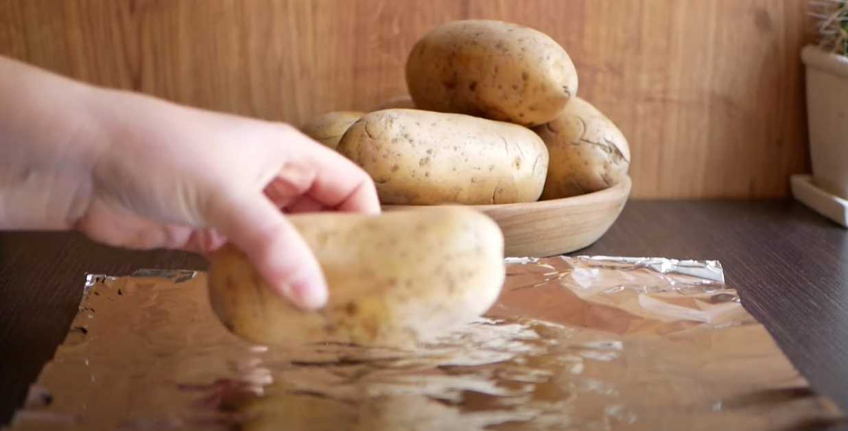 Картофель с начинкой-Шаг 1