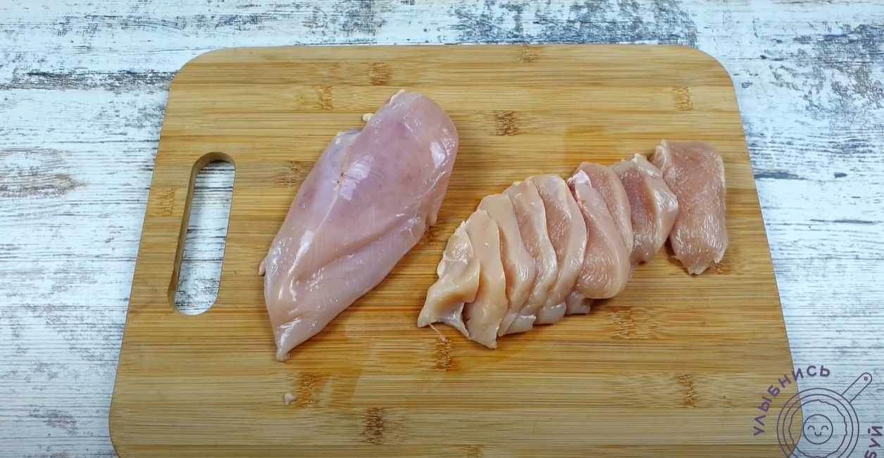 Курица в «белковом облаке»-Шаг 2