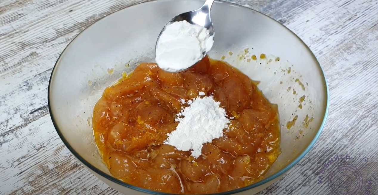 Курица в «белковом облаке»-Шаг 10