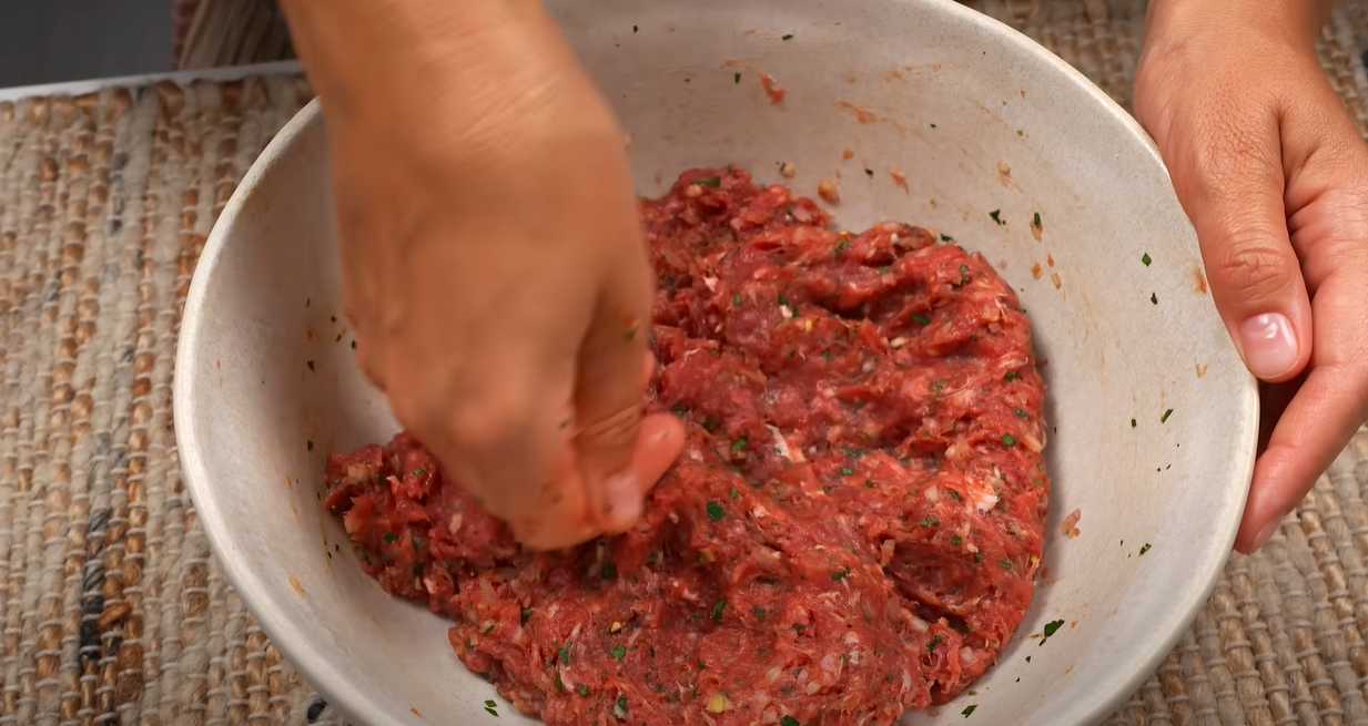 Лепешки с мясом на сковороде-Шаг 5