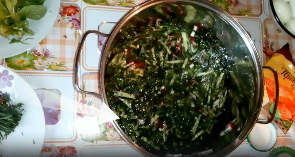 Окрошка на воде с майонезом и лимонной кислотой-Шаг 5